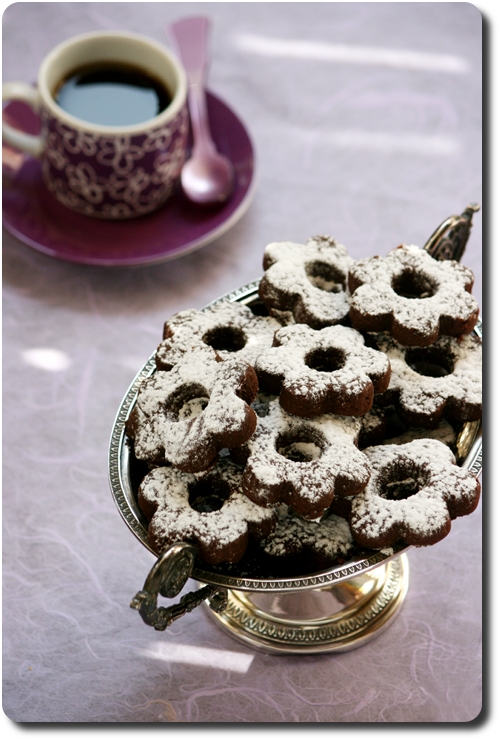 Canestrelli à la piémontaise (petits biscuits sablés au chocolat)